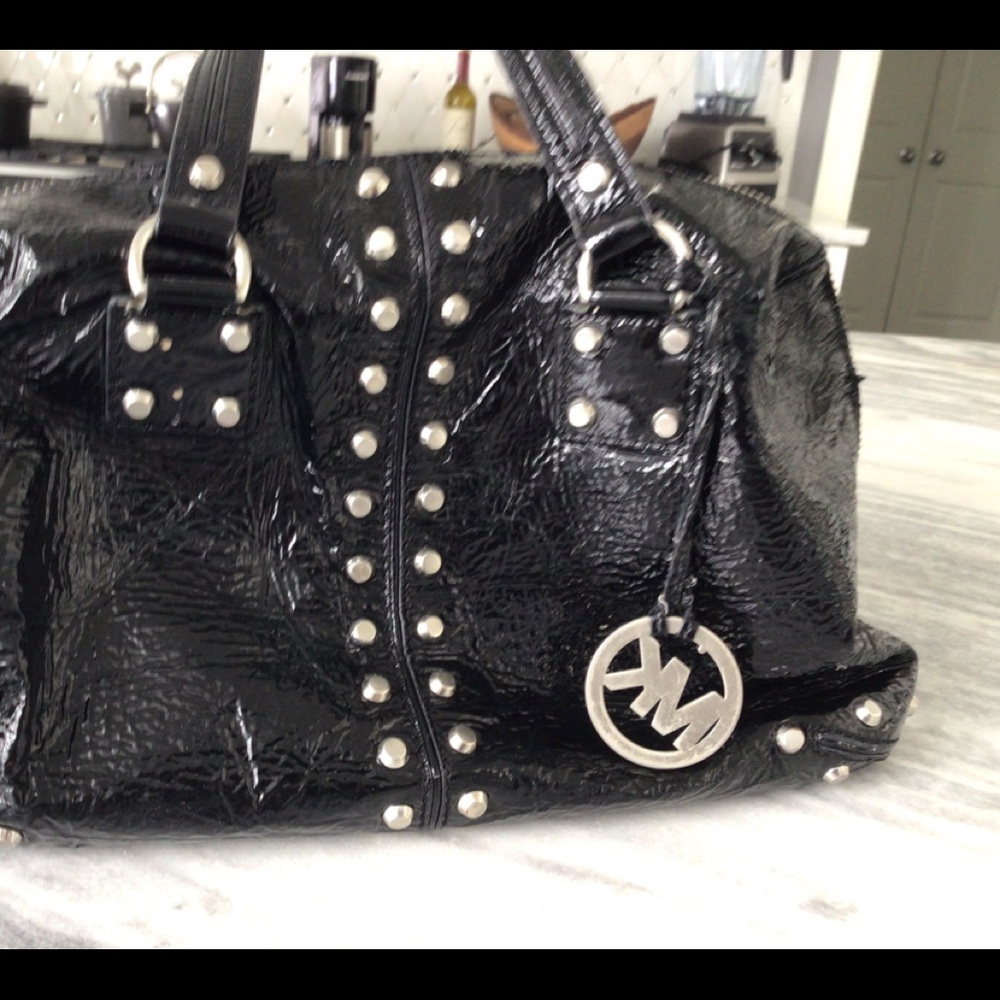Michael kors handbag crushed patent leather